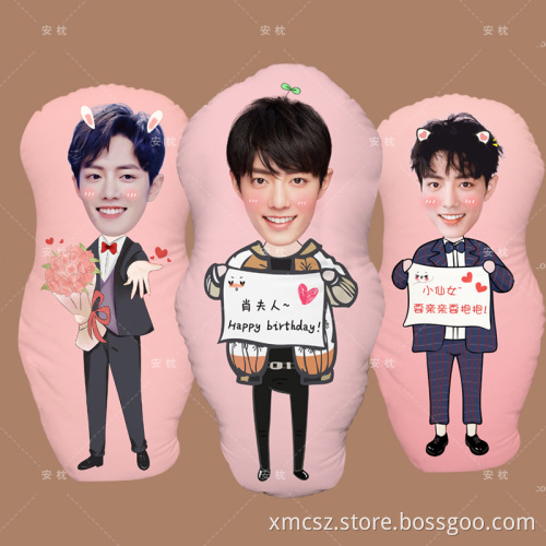 Custom design long body cushion pillow